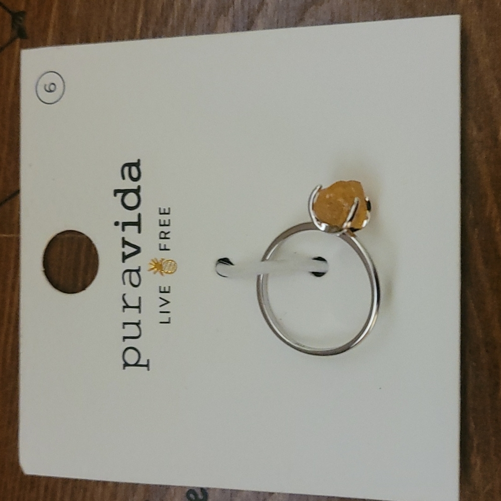 Puravida citrine ring